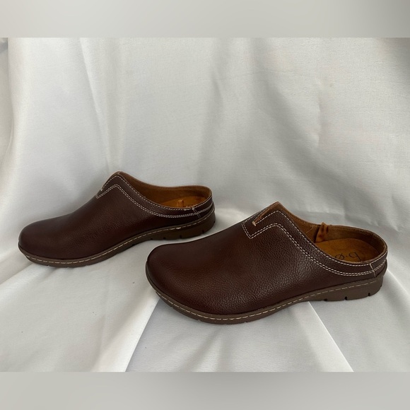 boc Born Concept women’s brown leather clogs size 7 - Picture 6 of 11